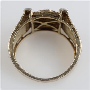 Sterling Silver GP Diamond Ring