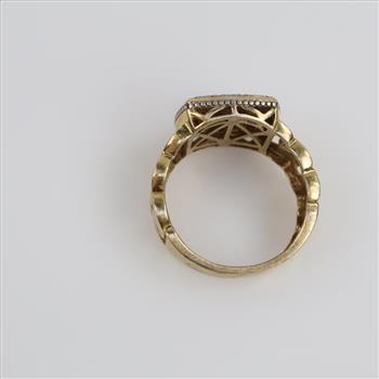 Sterling Silver GP Diamond Ring