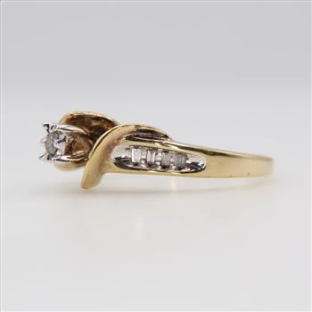 Sterling Silver GP Diamond Ring