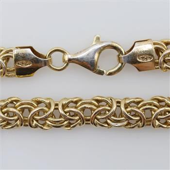 Sterling Silver GP Hollow Link Bracelet