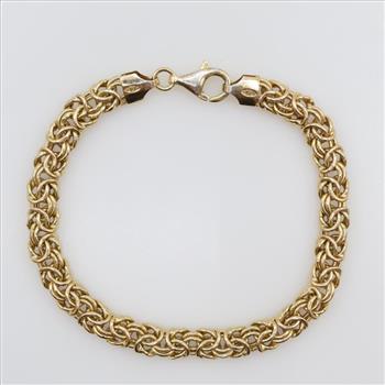 Sterling Silver GP Hollow Link Bracelet