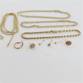 Sterling Silver GP Jewelry, 10 Pieces