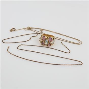 Sterling Silver GP Jewelry, 3 Pieces