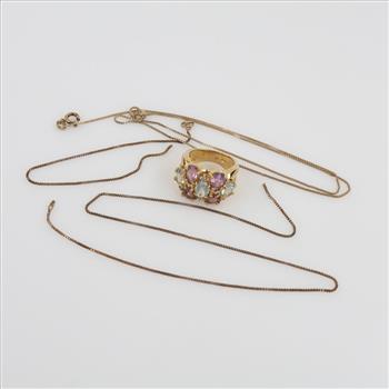 Sterling Silver GP Jewelry, 3 Pieces