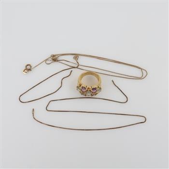 Sterling Silver GP Jewelry, 3 Pieces