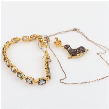 Sterling Silver GP Jewelry, 3 Pieces