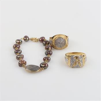 Sterling Silver GP Jewelry, 3 Pieces