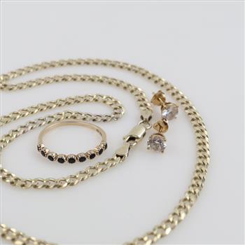 Sterling Silver GP Jewelry, 4 Pieces