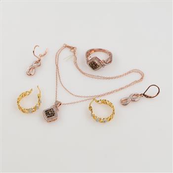 Sterling Silver GP Jewelry, 7 Pieces
