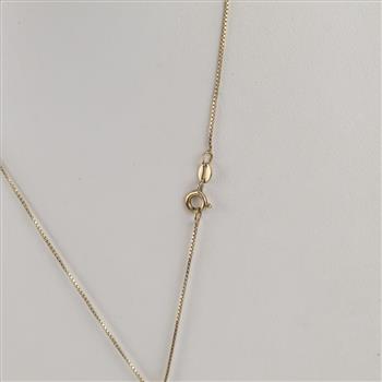 Sterling Silver GP Necklace With Two Tone Heart Pendant