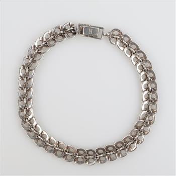 Sterling Silver Grey Stone Bracelet