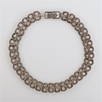 Sterling Silver Grey Stone Bracelet