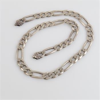 Sterling Silver Heavy Figaro Chain Necklaces