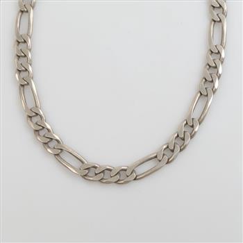 Sterling Silver Heavy Figaro Chain Necklaces