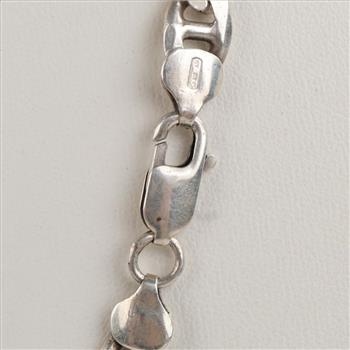 Sterling Silver Heavy Mariner Chain Necklace