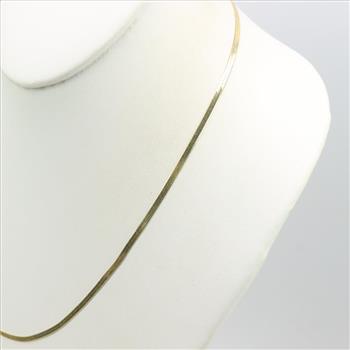 Sterling Silver Herringbone Necklace