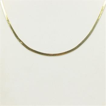 Sterling Silver Herringbone Necklace