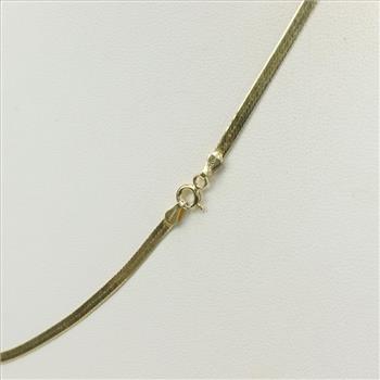 Sterling Silver Herringbone Necklace