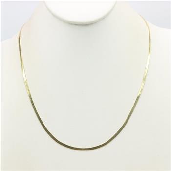 Sterling Silver Herringbone Necklace