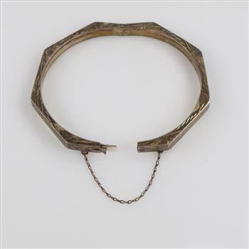 Sterling Silver Hollow Bracelet