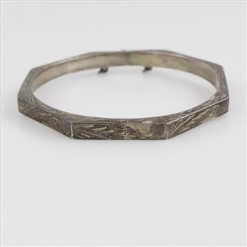 Sterling Silver Hollow Bracelet