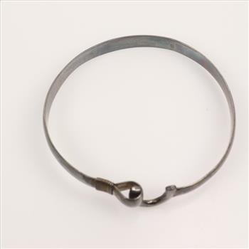 Sterling Silver Hook Clasp Bracelet