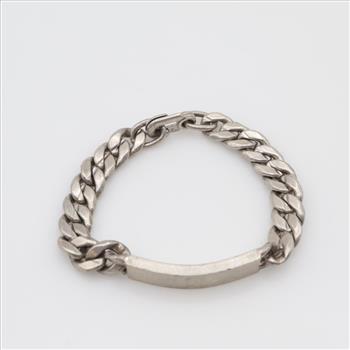 Sterling Silver ID Bracelet