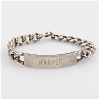 Sterling Silver ID Bracelet