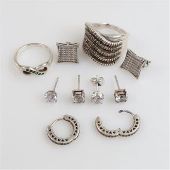 Sterling Silver Jewelry, 10 Pieces