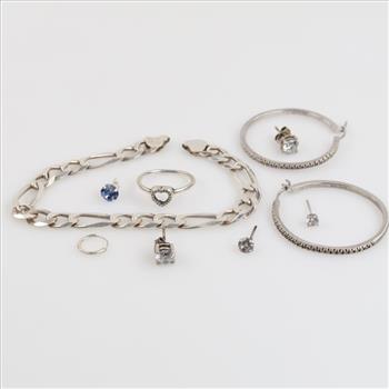 Sterling Silver Jewelry, 10 Pieces