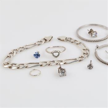 Sterling Silver Jewelry, 10 Pieces