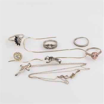 Sterling Silver Jewelry, 10 Pieces