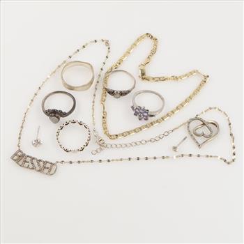 Sterling Silver Jewelry, 10 Pieces