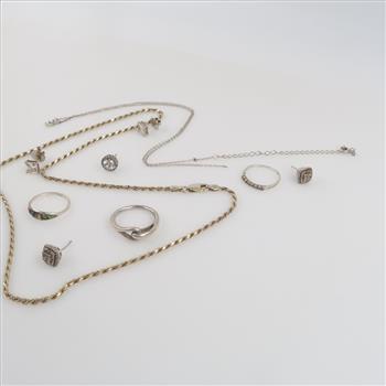 Sterling Silver Jewelry, 10 Pieces