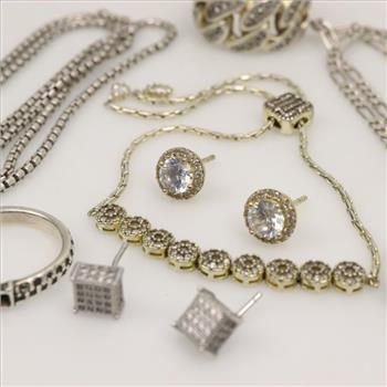 Sterling Silver Jewelry, 10 Pieces