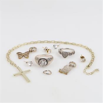 Sterling Silver Jewelry, 10 Pieces