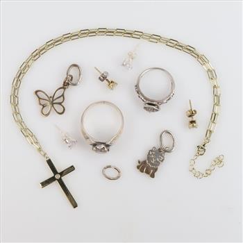 Sterling Silver Jewelry, 10 Pieces