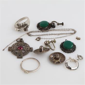 Sterling Silver Jewelry, 10 Pieces