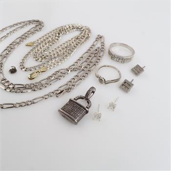 Sterling Silver Jewelry, 10 Pieces