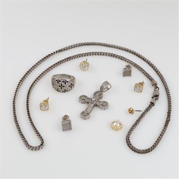 Sterling Silver Jewelry, 10 Pieces