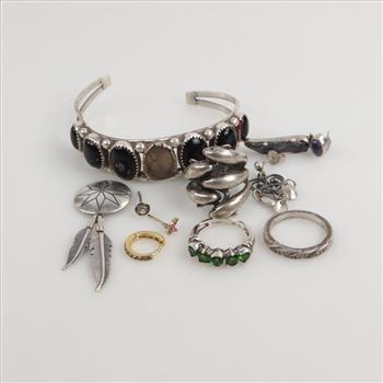 Sterling Silver Jewelry, 10 Pieces