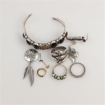 Sterling Silver Jewelry, 10 Pieces
