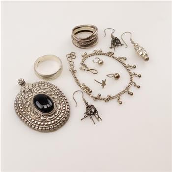 Sterling Silver Jewelry, 10 Pieces