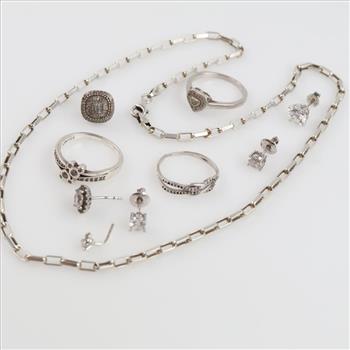 Sterling Silver Jewelry, 10 Pieces