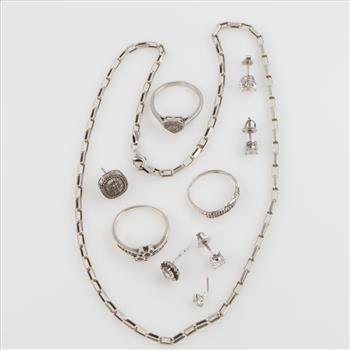 Sterling Silver Jewelry, 10 Pieces