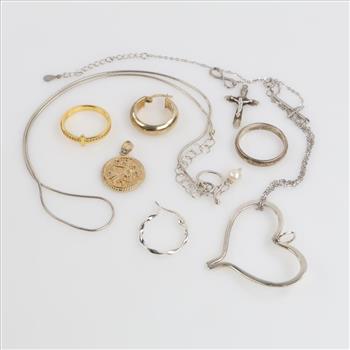 Sterling Silver Jewelry, 10 Pieces