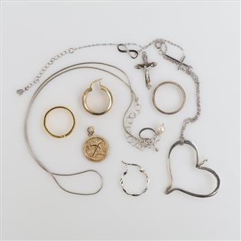 Sterling Silver Jewelry, 10 Pieces