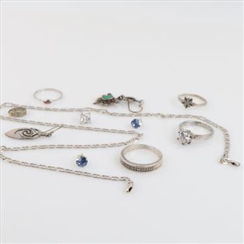 Sterling Silver Jewelry, 11 Pieces