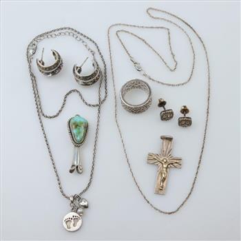 Sterling Silver Jewelry, 11 Pieces