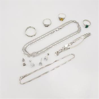 Sterling Silver Jewelry, 11 Pieces